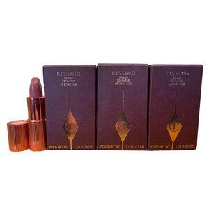 Charlotte Tilbury 3pc KISSING Fallen From Tree Lipstick 90s PINK 1.1g/.03oz each